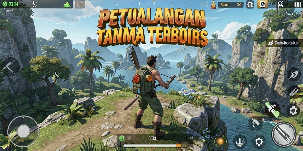 Tampilan luar biasa dari gameplay di dunia terbuka.