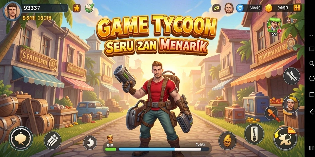 Tampilan gameplay Tycoon yang menarik dan strategis.
