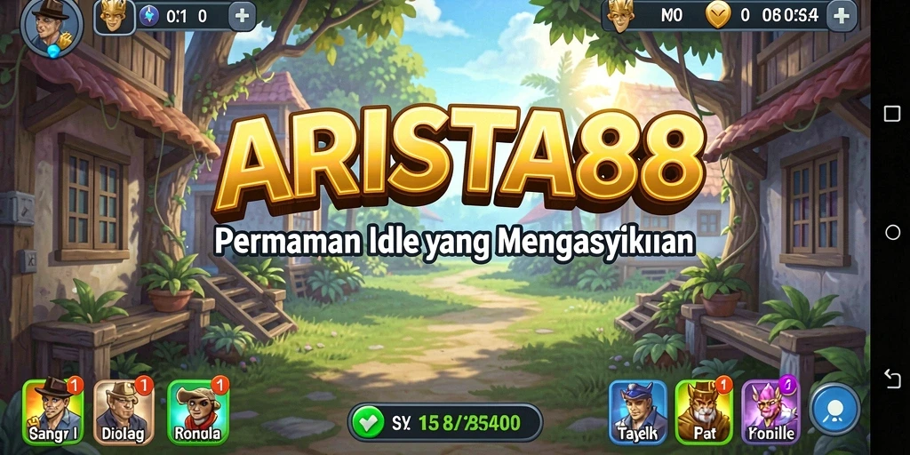 Tampilan gameplay ARISTA88 dengan aktivitas Idle yang menarik.