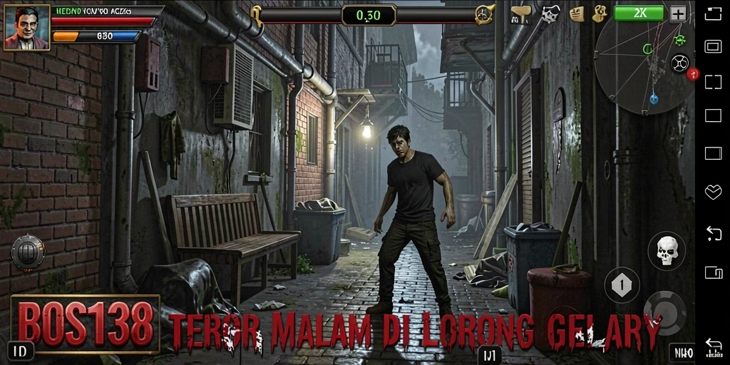 Gameplay menegangkan di lorong gelap penuh kengerian.