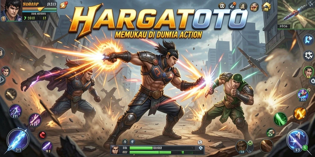 Screenshot gameplay HARGATOTO yang dramatis dengan pertarungan seru.
