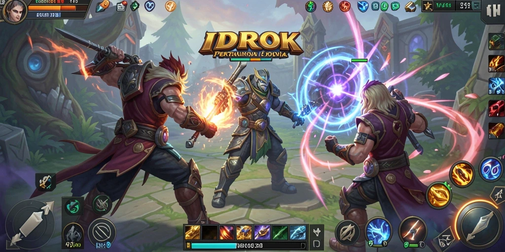 Gameplay seru dengan pertarungan tim yang dinamis di IDROK.