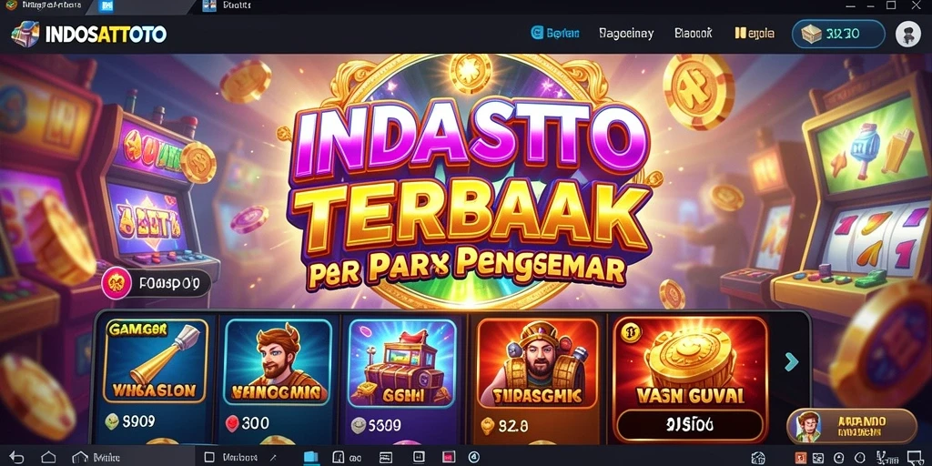 Tampilan gameplay menarik dari INDOSATTOTO yang penuh warna.