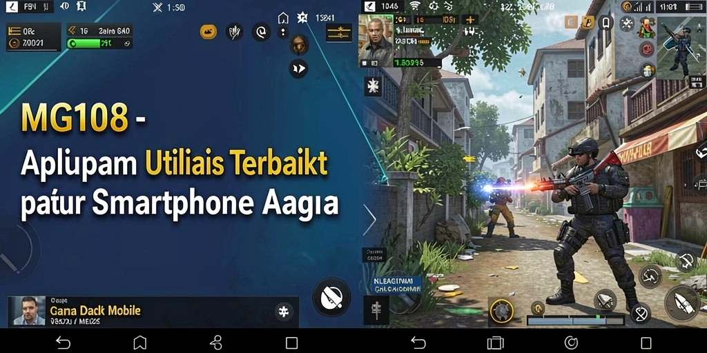 Tampilan antarmuka MG108 yang intuitif dan menarik.