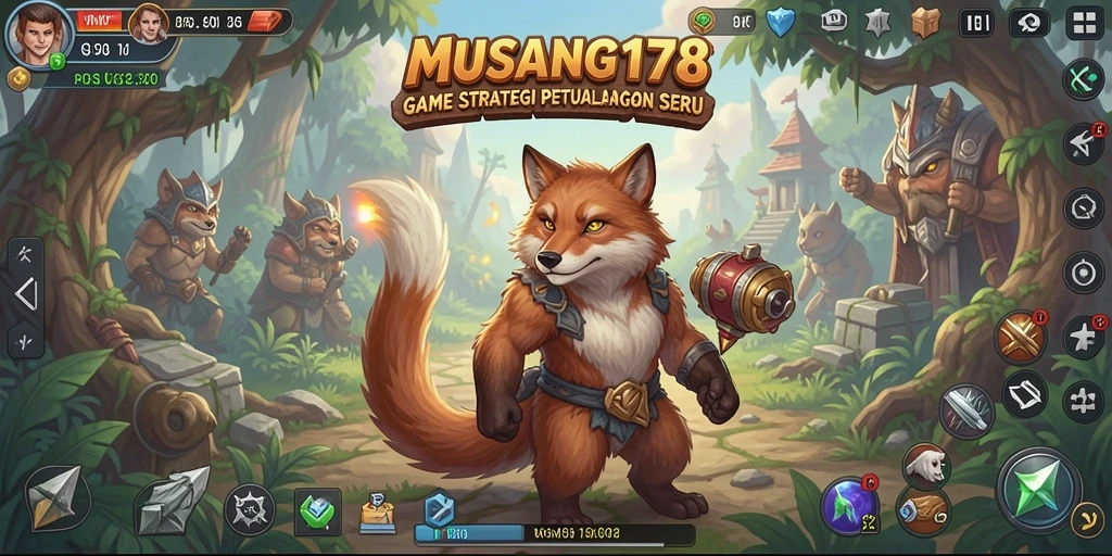 Tampilan gameplay yang menakjubkan di MUSANG178.