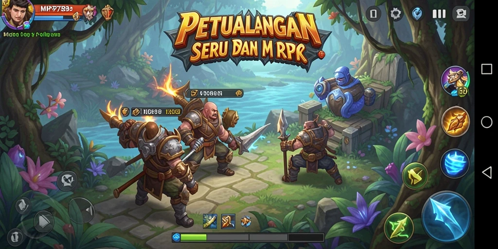 Tangkapan layar utama MVP789 menunjukkan aksi gameplay RPG yang mendebarkan.