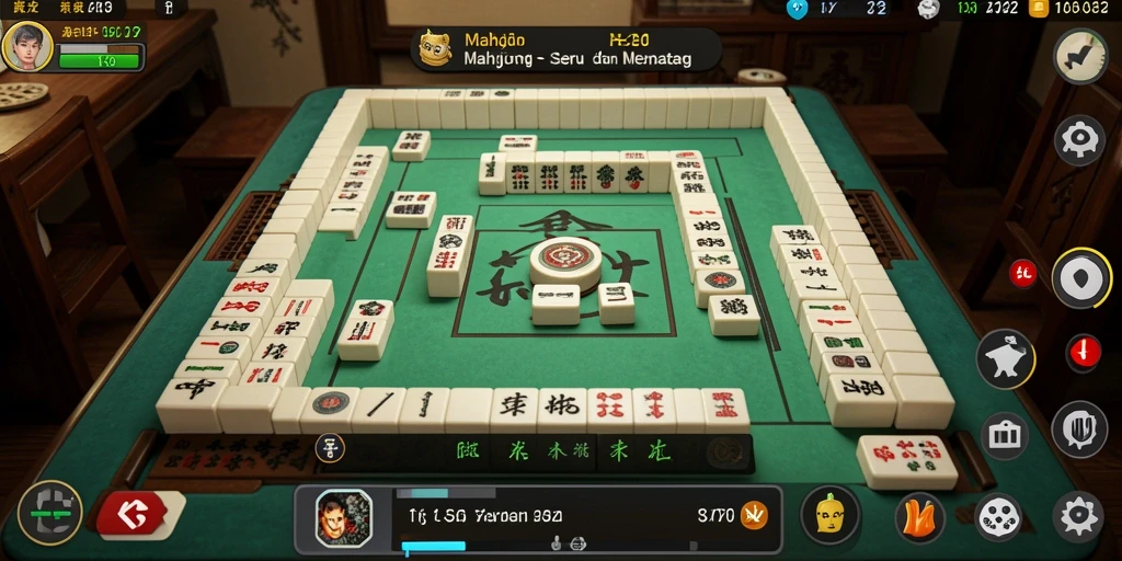 Screenshot menunjukkan gameplay intens dan menyenangkan dari N32 Mahjong.