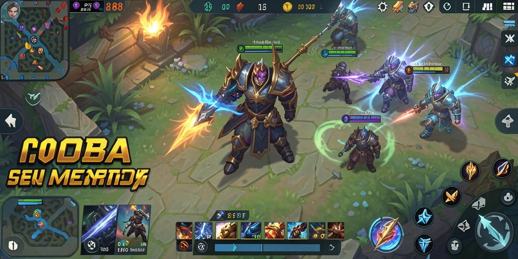 Screenshot gameplay PROBET88 dengan aksi seru hero bertarung.