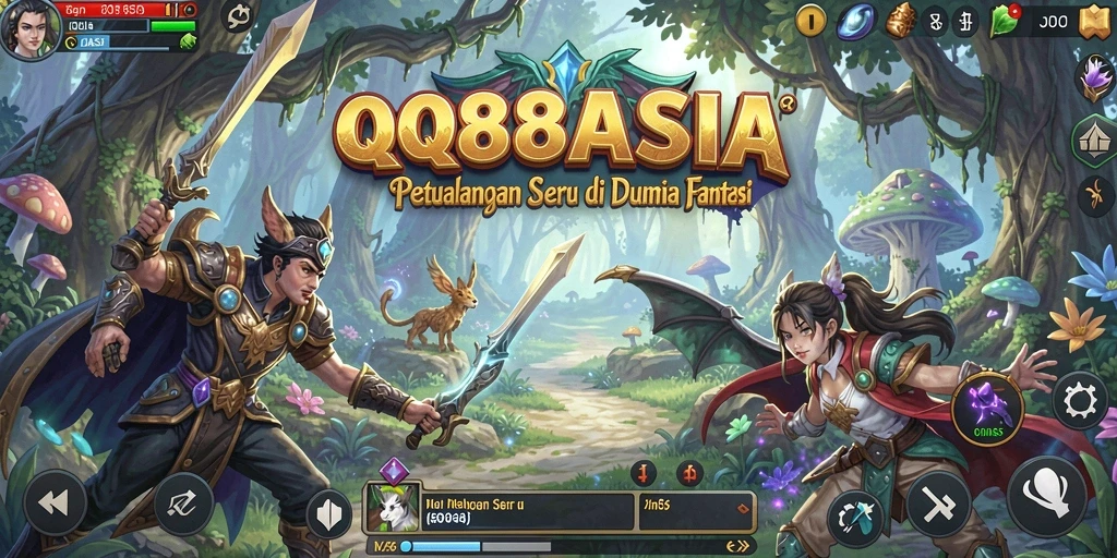 Gameplay QQ88ASIA menampilkan petualangan seru dan tantangan menarik.