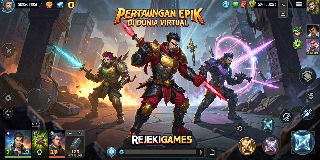 Tangkapan layar menarik dari gameplay Fighting di REJEKIGAMES.