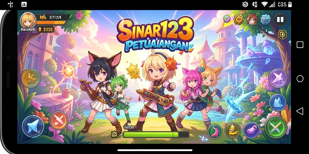 Gameplay SINAR123 yang menarik dengan karakter anime ikonik.