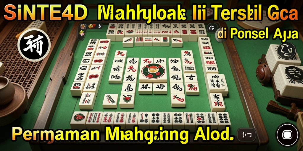 Screenshot SINTE4D menampilkan gameplay Mahjong yang mendebarkan.
