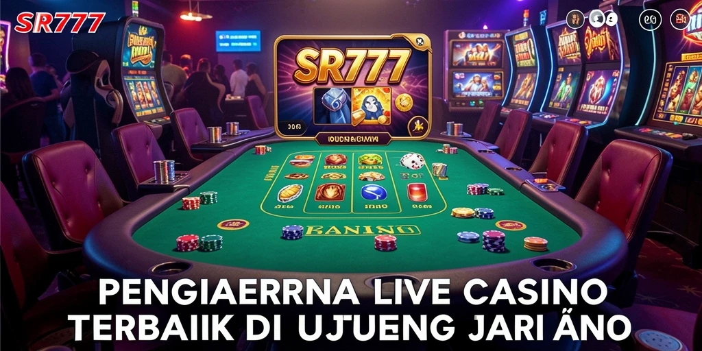 Tampilan gameplay Live Casino SR777 yang memikat dan interaktif.