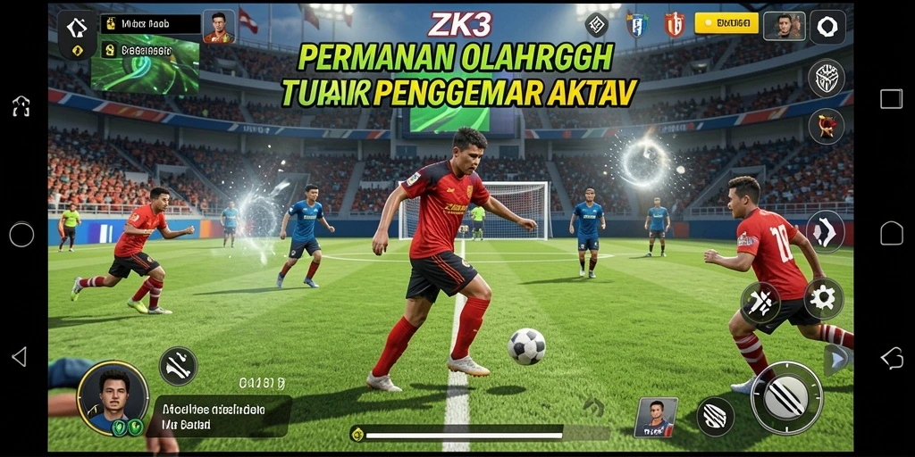 Tampilan gameplay yang seru dan kompetitif dalam ZK3.